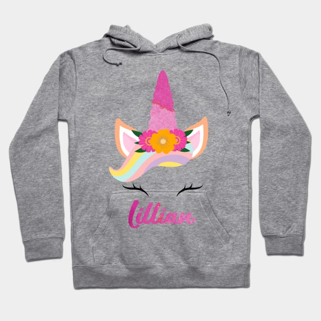 Name lillian unicorn lover Hoodie by Gaming champion